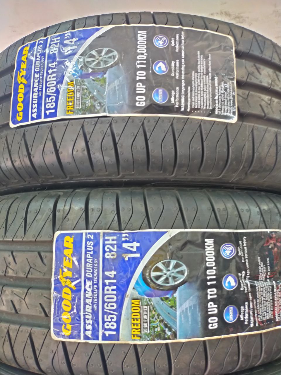 New Tyre 185/60R14 Goodyear Year 2024
