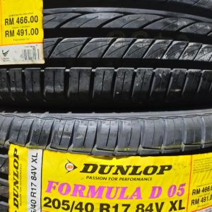 New Tyre 205/40R17 Dunlop Year 2024