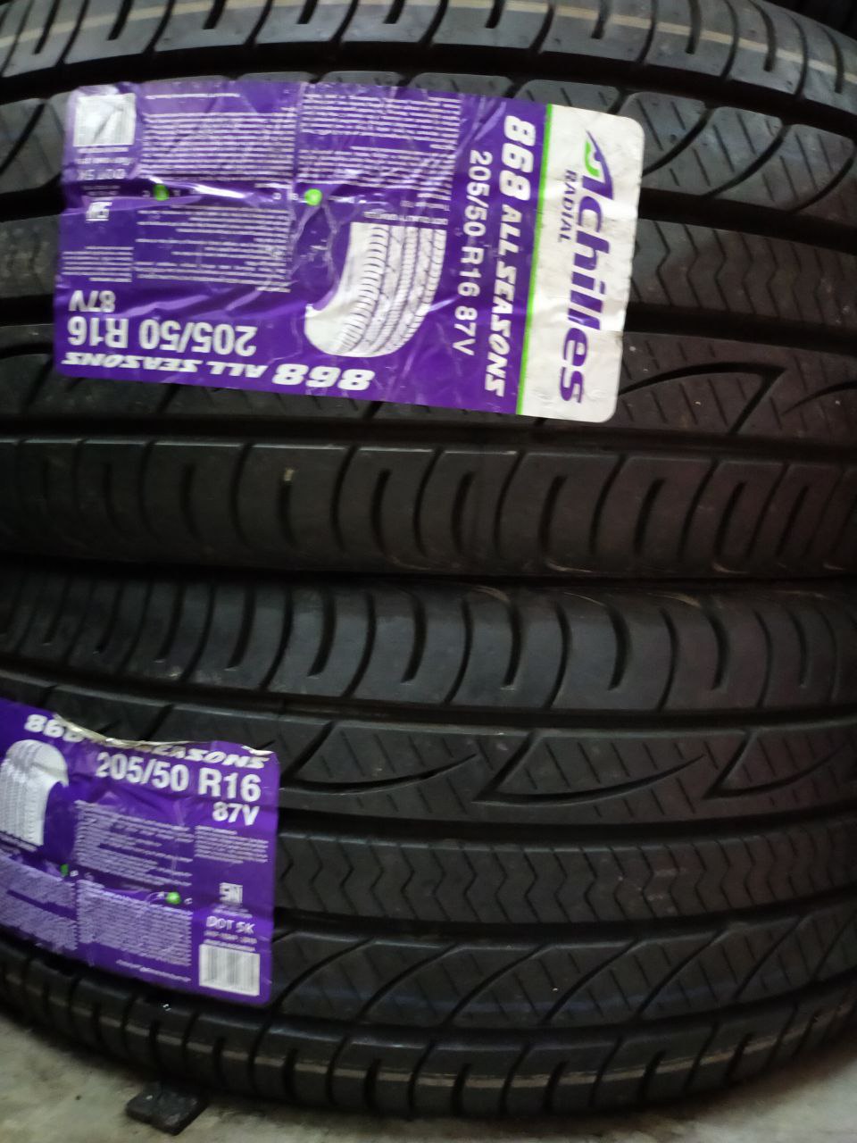 New Tyre 205/50R16 Achilles Year 2024