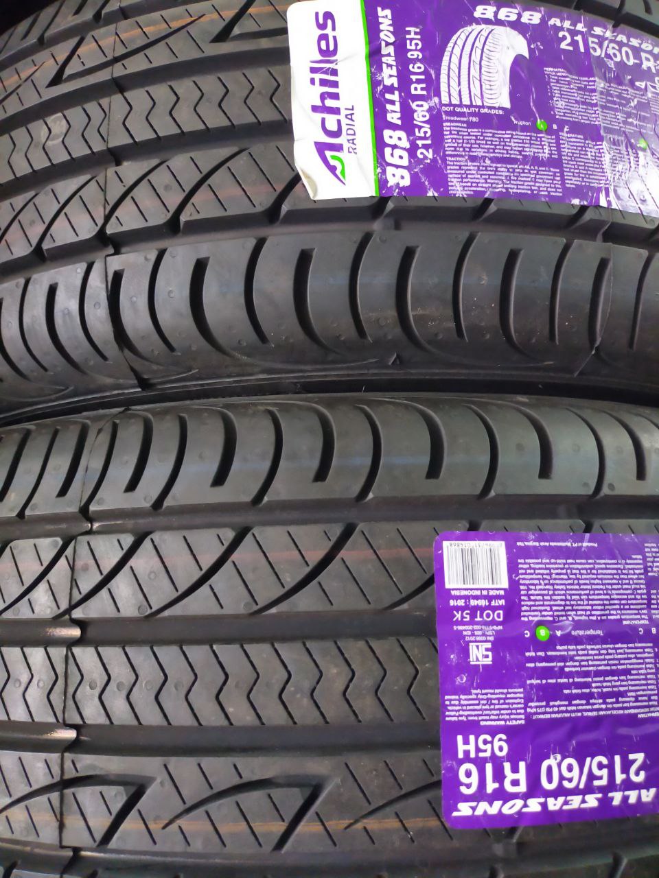 New Tyre 215/60R16 Achilles Year 2024