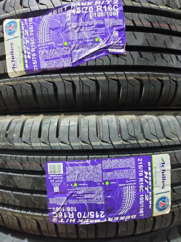 New Tyre 215/70R16C Achilles Year 2024