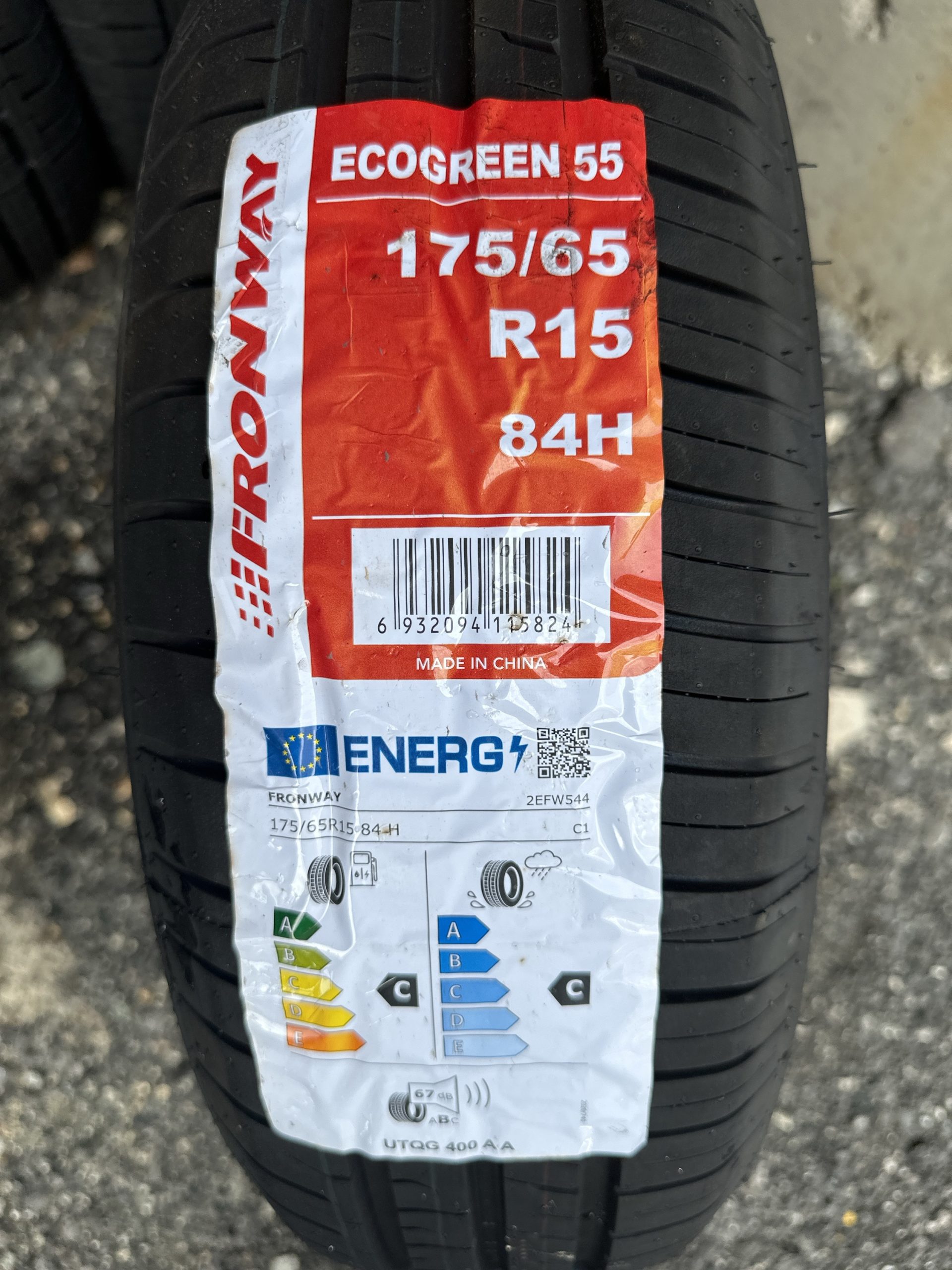New Tyre 175/65R15 FRONWAY ECOGREEN 55 84H Year 2024 - Image 2