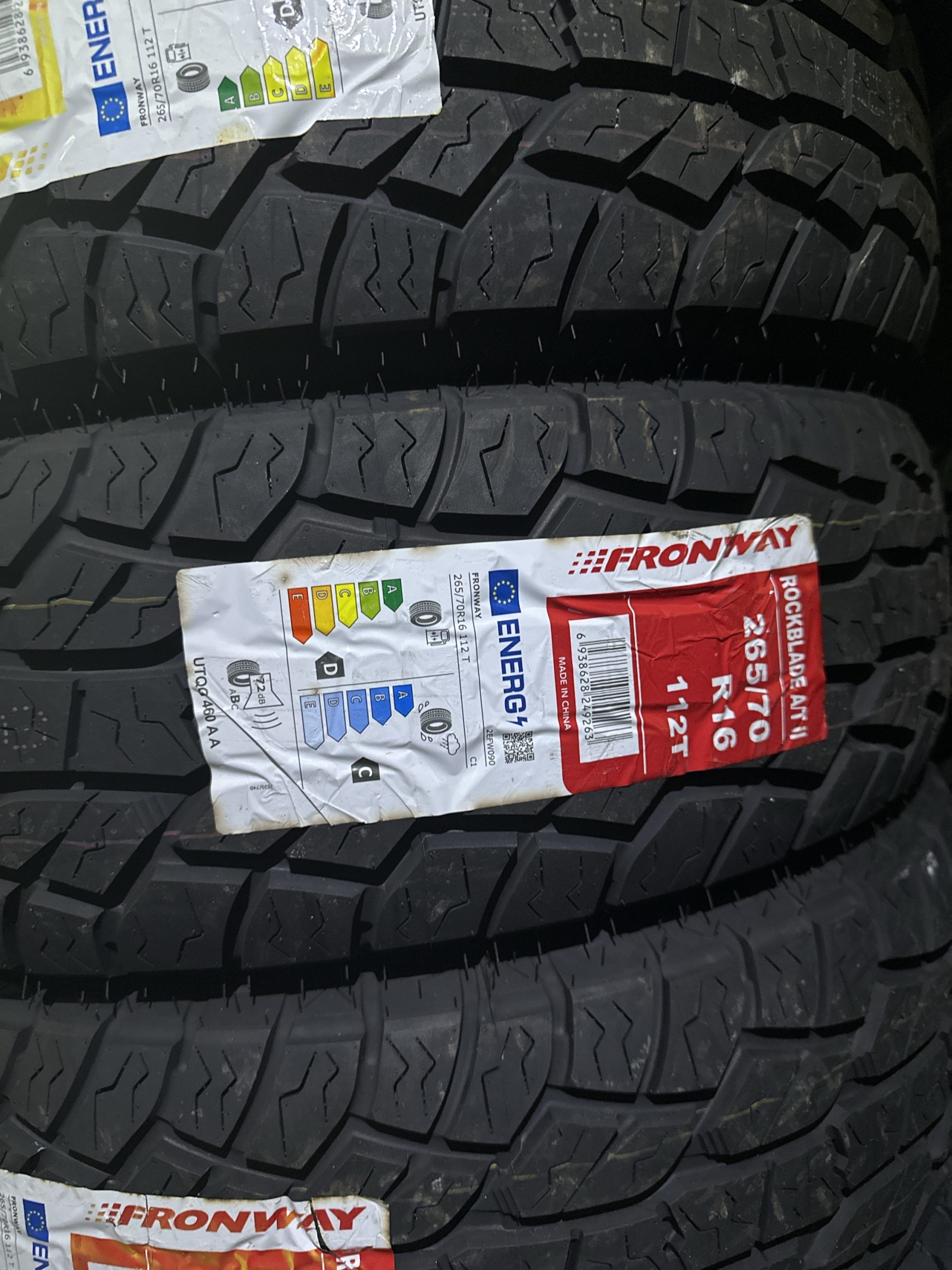 New Tyre 265/70R16 FRONWAY ROCKBLADE A/T II 112T Year 2024 - Image 2