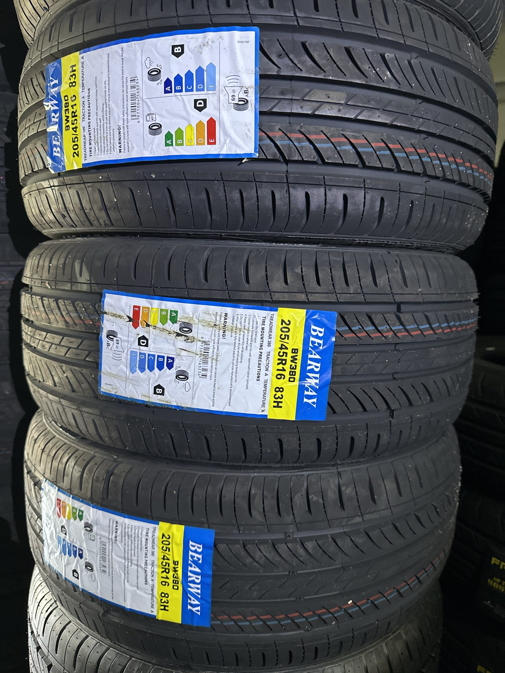 New Tyre 205/45R16 BEARWAY BW380 83H Year 2024
