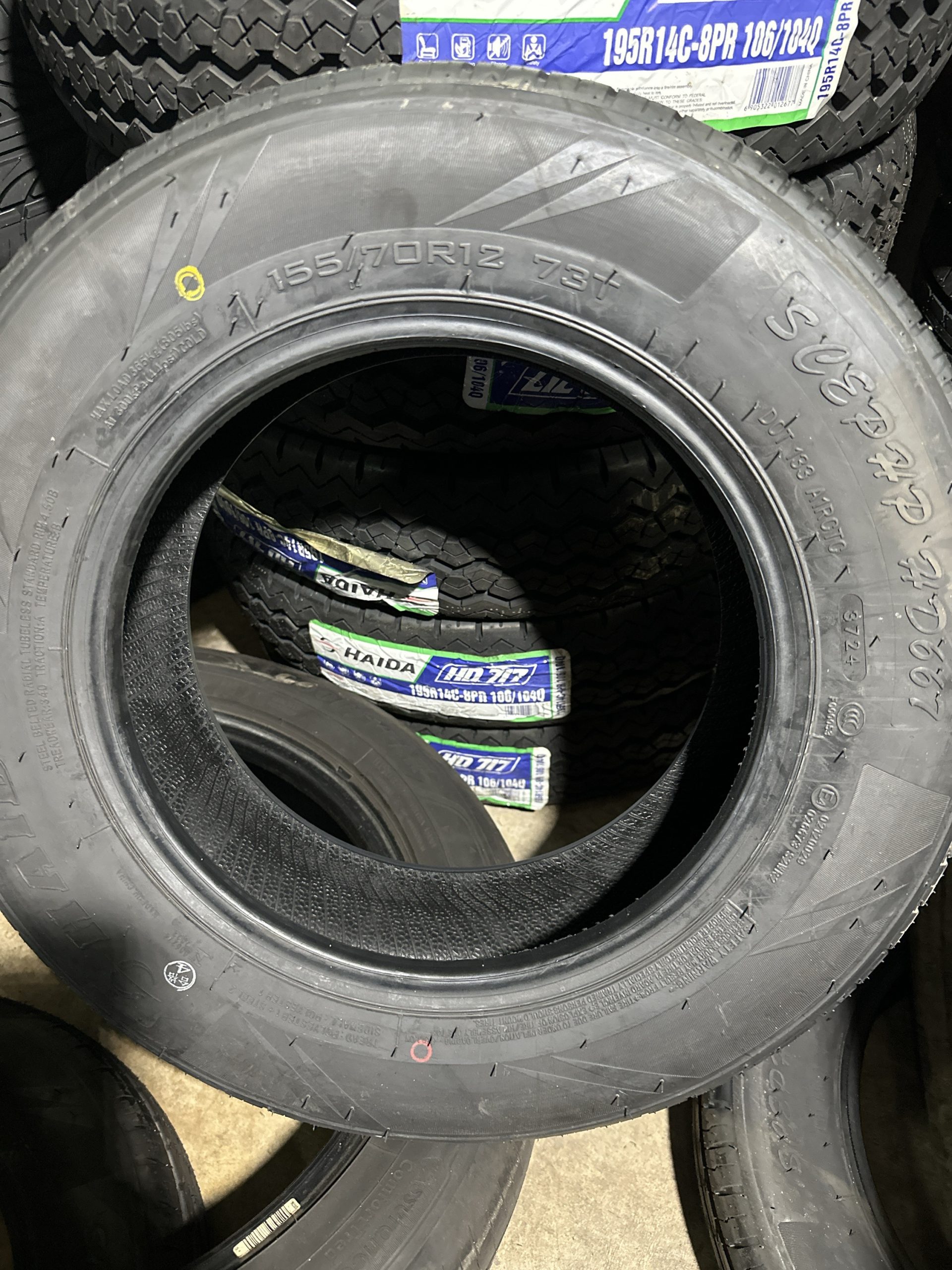New Tyre 155/70R12 HAIDA HD667 Year 2024 - Image 2